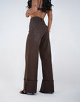 Jeans Piegone Marrone