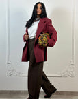 Blazer Oversize Bordeaux