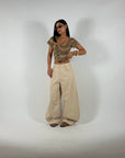 Pantalone Balloon Beige