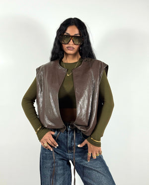 Gilet Strong Marrone