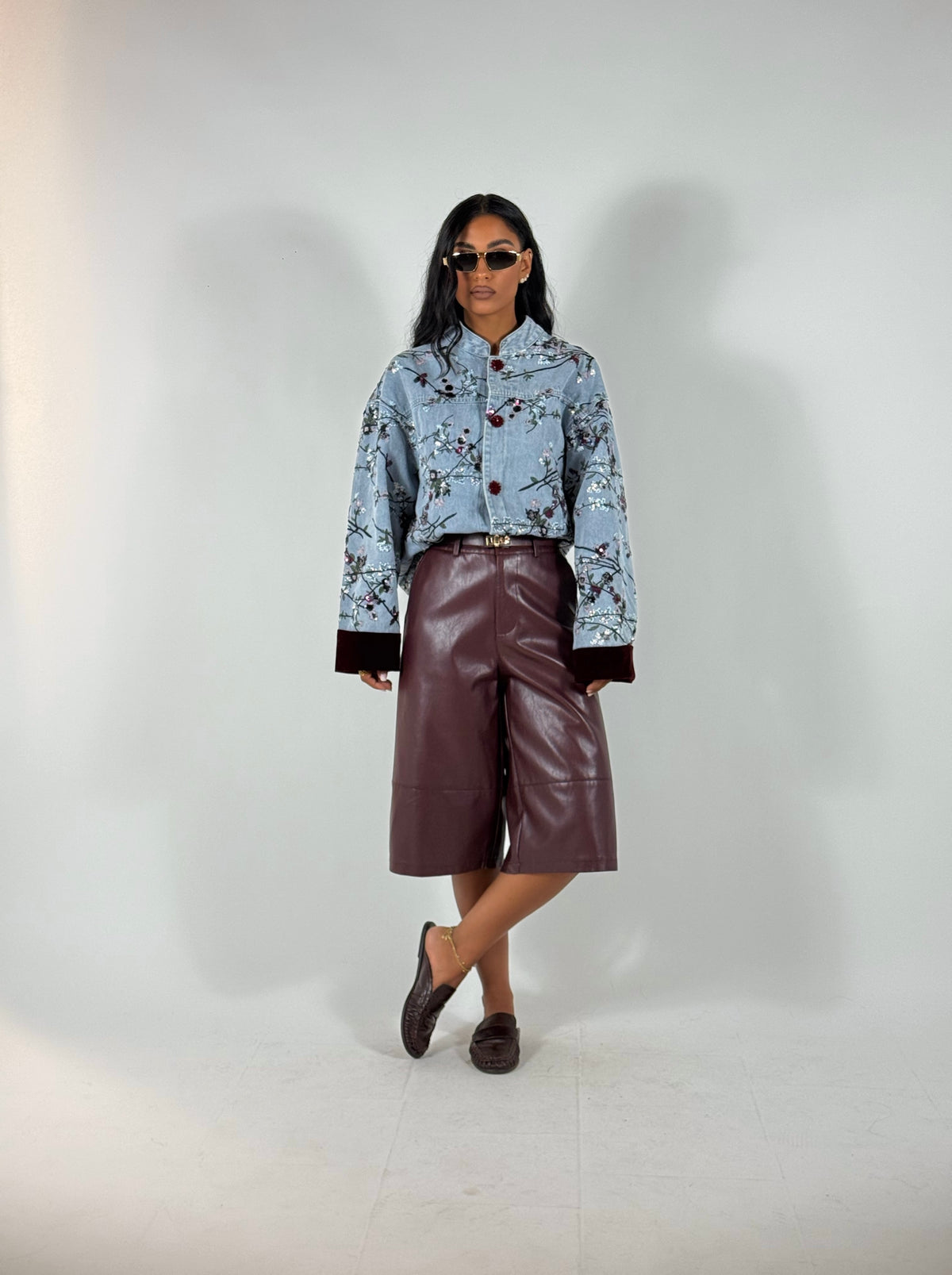 Bermuda Ecopelle Bordeaux